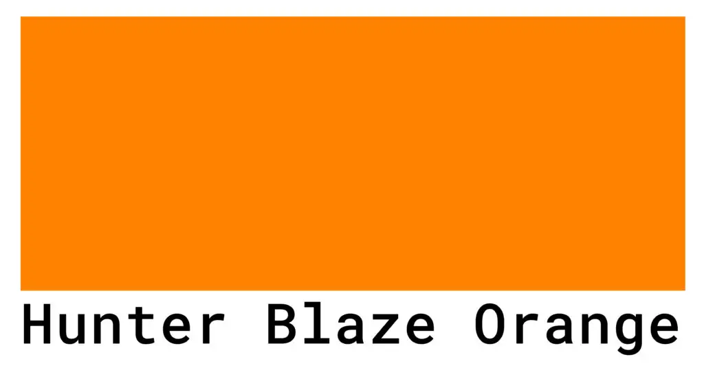 hunter blaze orange color code