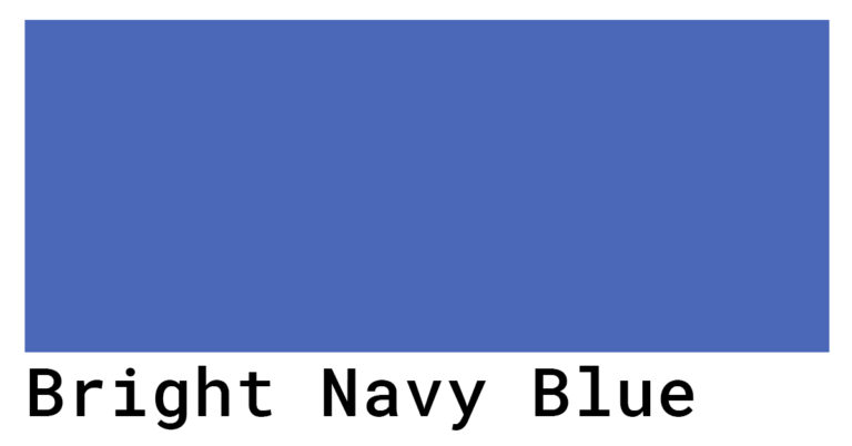 Bright Navy Blue Color Codes - The Hex, RGB and CMYK Values That You Need