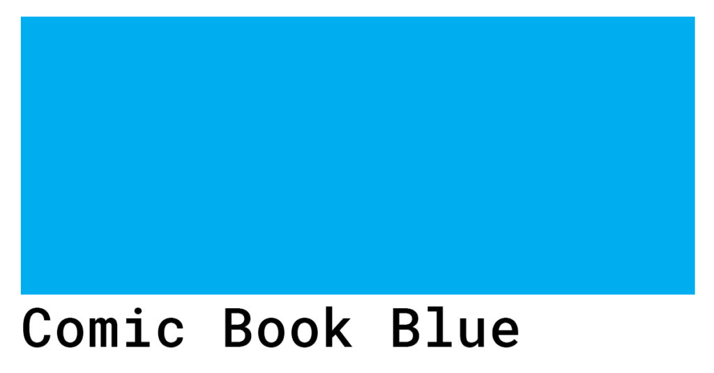 comic book blue hex