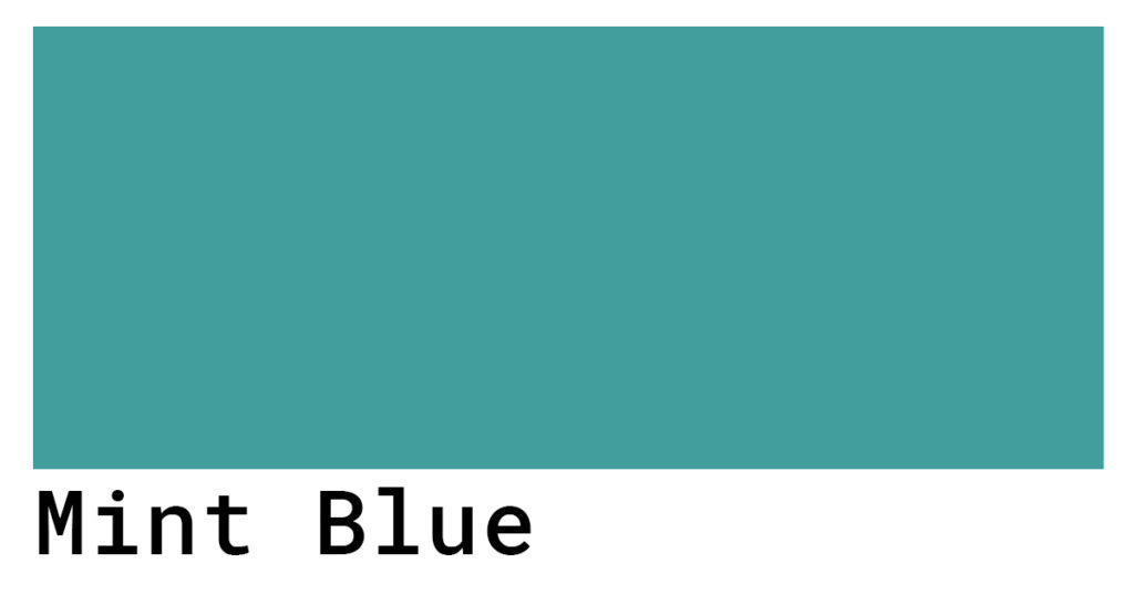 mint blue color codes