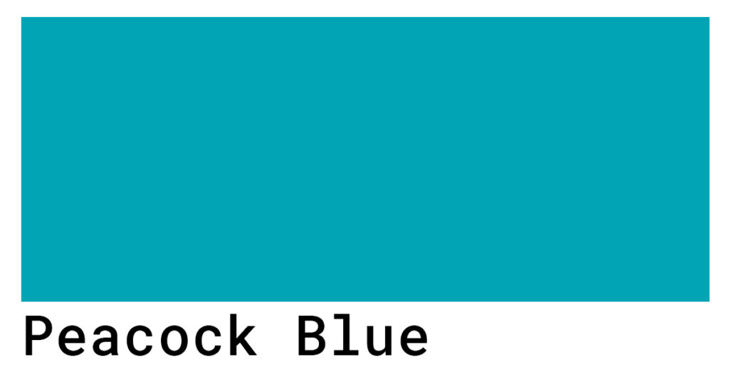 peacock blue hex