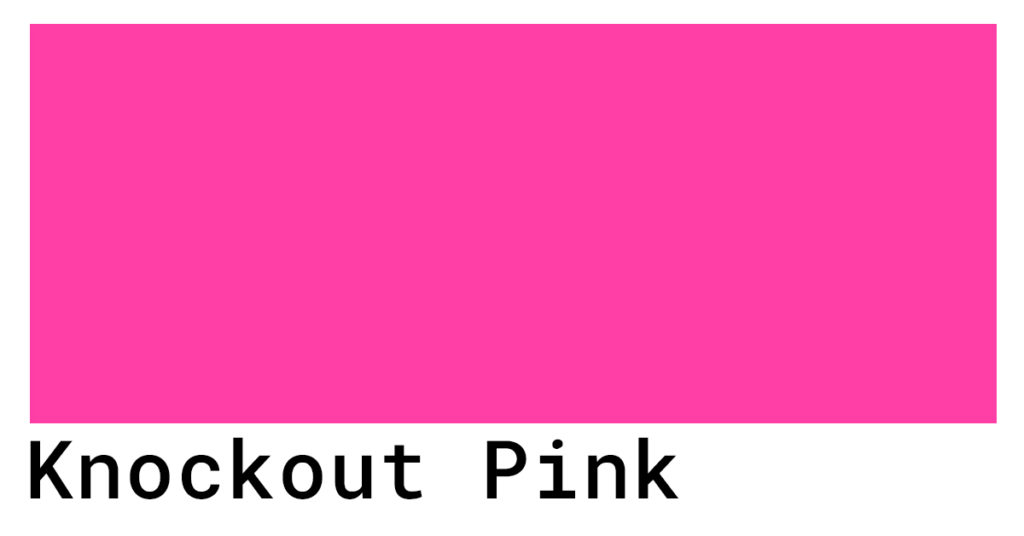 knockout pink hex