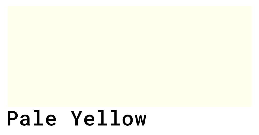 pale yellow swatch