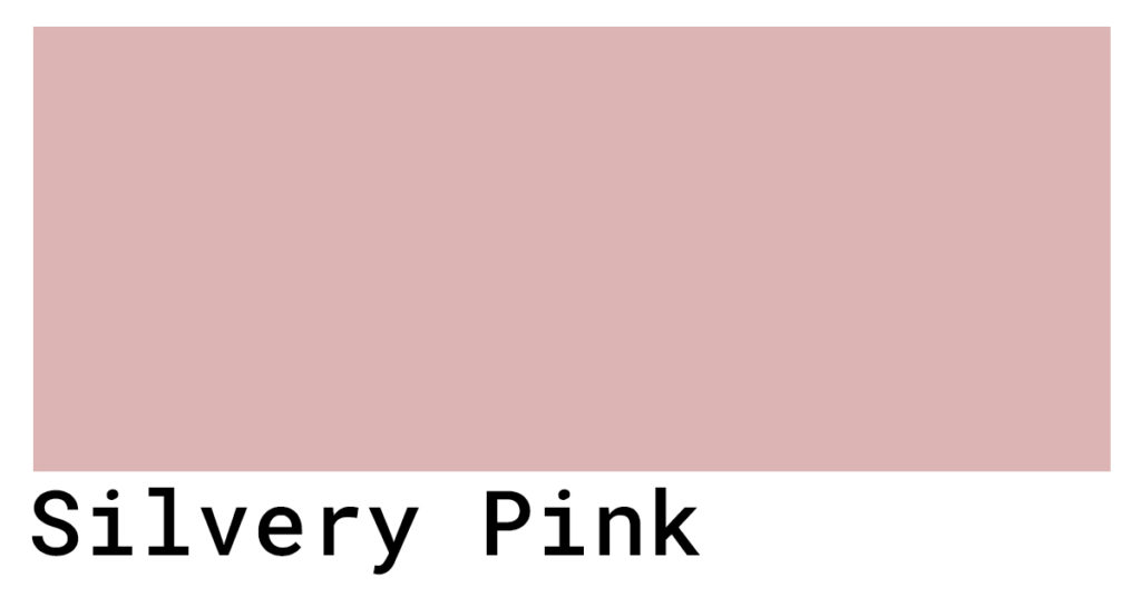 silvery pink hex