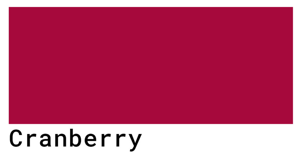 cranberry color swatch